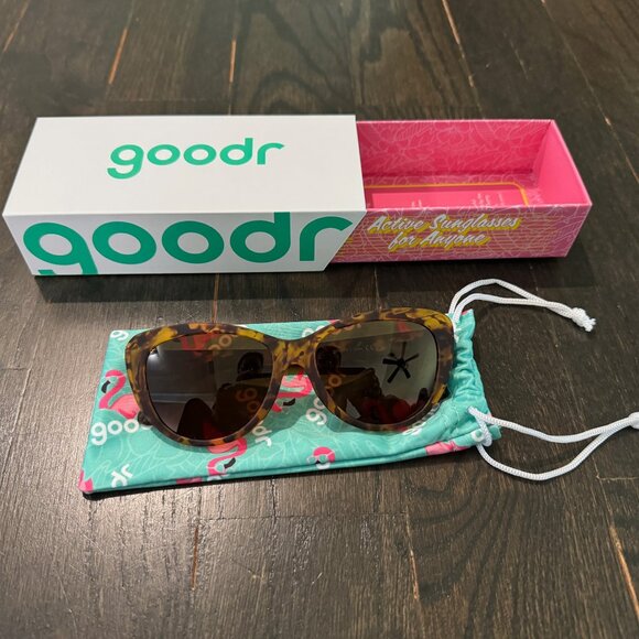 Goodr The Catwalks Meow - Tortoise Sunglasses Polarized Women - Picture 1 of 9